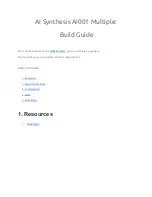 AI Synthesis AI001 Multiple Build Manual preview