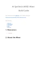 Preview for 1 page of AI Synthesis AI002 Build Manual