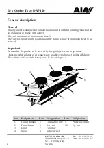 Предварительный просмотр 4 страницы AIA DXP120 Series Directions For Use Manual