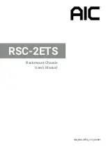 AIC RSC-2ETS User Manual preview