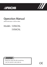 Aichi SV06CNL Operation Manual With Maintenance Information preview