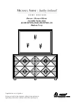 Aico Michael Amini Hudson Ferry KI-HUDF050-216 Assembly Instructions preview