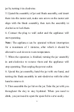 Preview for 8 page of Aicok BL1030-UL Instruction Manual