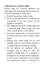 Preview for 2 page of Aicok XB523 Instruction Manual