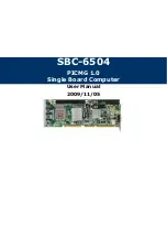 Preview for 1 page of AICSYS SBC-6504 User Manual