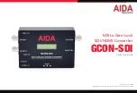 AIDA GCON-SDI Operation Manual preview