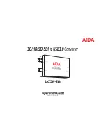 Предварительный просмотр 1 страницы AIDA UCON-SDI Operation Manual