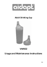 Preview for 1 page of aidapt 5021196609421 Usage And Maintenance Instructions