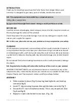 Preview for 2 page of aidapt Ashford VR205SP Usage And Maintenance Instructions