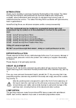 Preview for 2 page of aidapt Astral Perching Stool VG862 Fixing And Maintenance Instructions