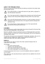 Preview for 3 page of aidapt Astral Perching Stool VG862 Fixing And Maintenance Instructions