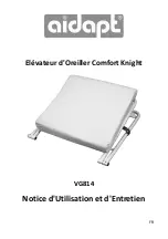 Предварительный просмотр 9 страницы aidapt Comfort Knight VG814 Usage And Maintenance Instructions