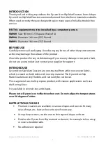 Preview for 2 page of aidapt Dycem Maintenance Instructions