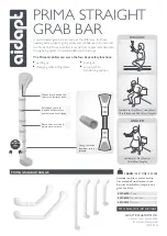 aidapt PRIMA STRAIGHT GRAB BAR Quick Start Manual предпросмотр