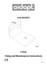 Предварительный просмотр 1 страницы aidapt Solo VY435 Fixing And Maintenance Instructions