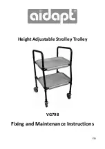 Preview for 1 page of aidapt Strolley Fixing And Maintenance Instructions