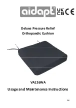 Preview for 1 page of aidapt VA126WA Usage And Maintenance Instructions