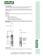 Preview for 2 page of aidapt VB499 Fixing And Maintenance Instructions