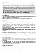 Preview for 2 page of aidapt VB511AB Fixing And Maintenance Instructions