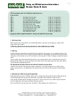 Preview for 1 page of aidapt VB532 Fixing And Maintenance Instructions