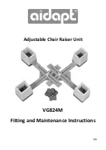 aidapt VG824M Fitting And Maintenance Instructions предпросмотр