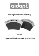aidapt VM705 Usage And Maintenance Instructions preview