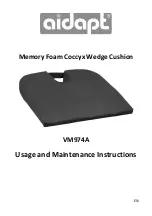 Preview for 1 page of aidapt VM974A Usage And Maintenance Instructions