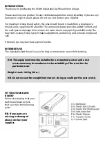 Preview for 2 page of aidapt VR110T Fixing And Maintenance Instructions