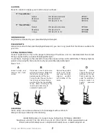 Предварительный просмотр 2 страницы aidapt VW307 Usage And Maintenance Instructions