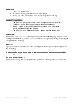 Preview for 3 page of aidapt VY460 Fixing And Maintenance Instructions