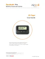 Preview for 1 page of Aidcall Touchsafe Pro J25 User Manual