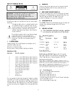 Предварительный просмотр 3 страницы Aigis Mechtronics HS9383S Series Installation And Operating Instructions Manual