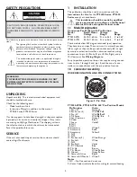 Preview for 2 page of Aigis Mechtronics PT9420-2PSL Installation And Operating Instructions