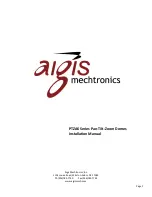 Preview for 1 page of Aigis Mechtronics PTZA6 Series Installation Manual