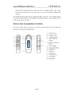 Предварительный просмотр 5 страницы Aigo A208 User Manual