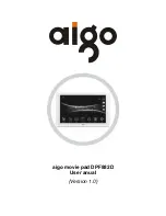 Aigo DPF882D User Manual preview