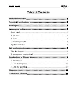 Preview for 1 page of Aigo F5005 User Manual