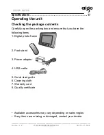 Предварительный просмотр 2 страницы Aigo F5008 User Manual