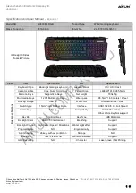 AIKUN GX630ML RGB Specification And User Manual preview