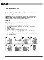 Предварительный просмотр 6 страницы Aim 11 FIN User Manual