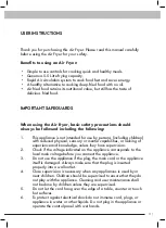 Preview for 3 page of Aim AAF55 User Manual