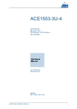 Предварительный просмотр 3 страницы Aim ACE1553-3U-4 Hardware Manual