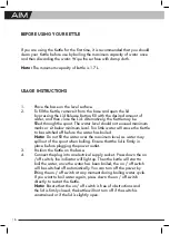 Preview for 6 page of Aim ACK10B User Manual