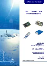 Preview for 1 page of Aim AFDX / ARINC 664 Reference Manual