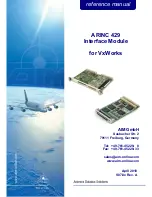 Aim AMC429 Reference Manual предпросмотр