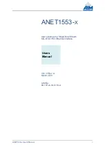 Предварительный просмотр 3 страницы Aim ANET1553 Series User Manual