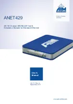 Aim ANET42 User Manual preview