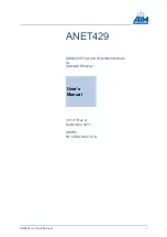 Preview for 3 page of Aim ANET42 User Manual