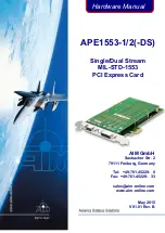 Предварительный просмотр 1 страницы Aim APE1553-1-DS Hardware Manual