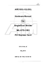 Предварительный просмотр 3 страницы Aim APE1553-1-DS Hardware Manual